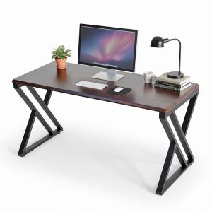 Bàn làm việc 140x70cm gỗ tràm chân chữ X đôi GD68115